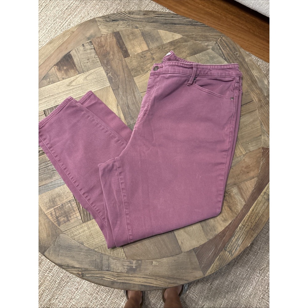 AVA & VIV Jeans Women's 24W  Mauve Pink Wash Stretch Skinny Denim